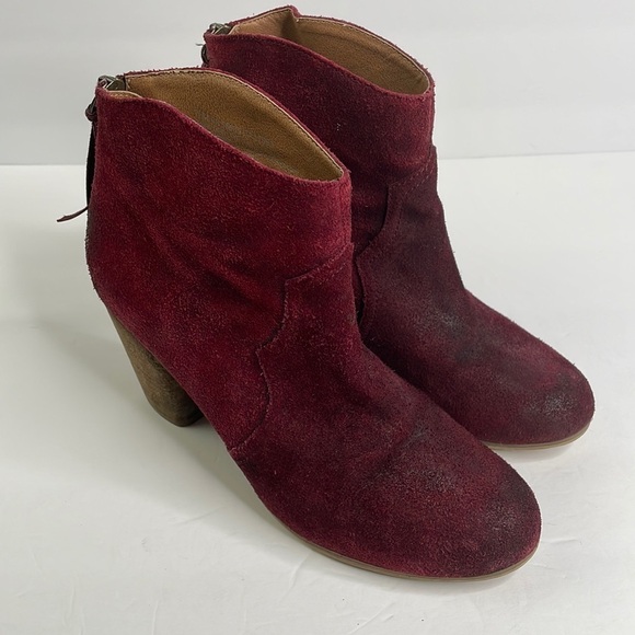 bp Shoes - BP “trott” burgundy (ox blood) distressed suede booties size 7.5